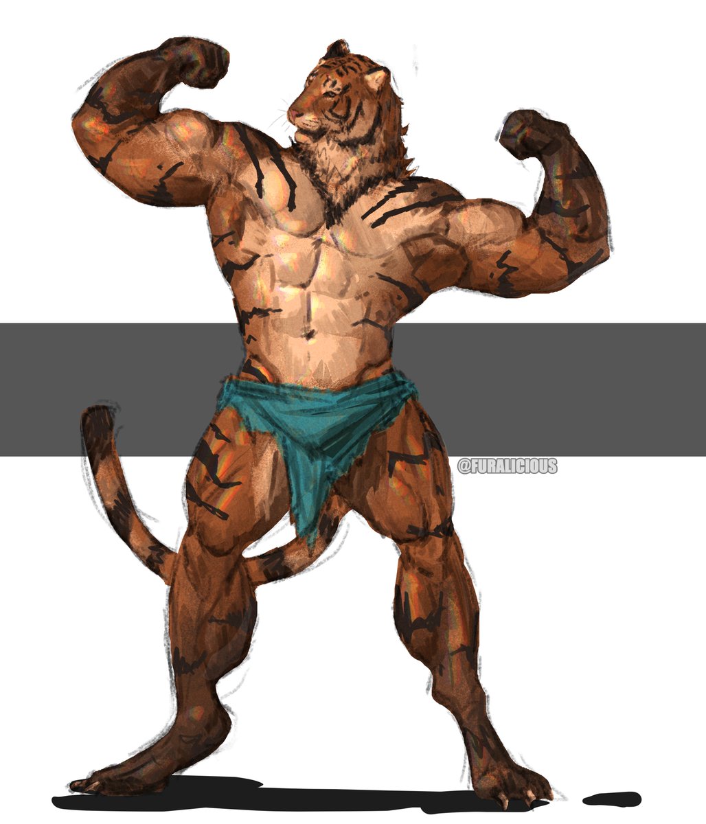 furalicious2's tweet photo. Biceptember 1 | Tiger 💪 https://t.co/So3iTsxKj2