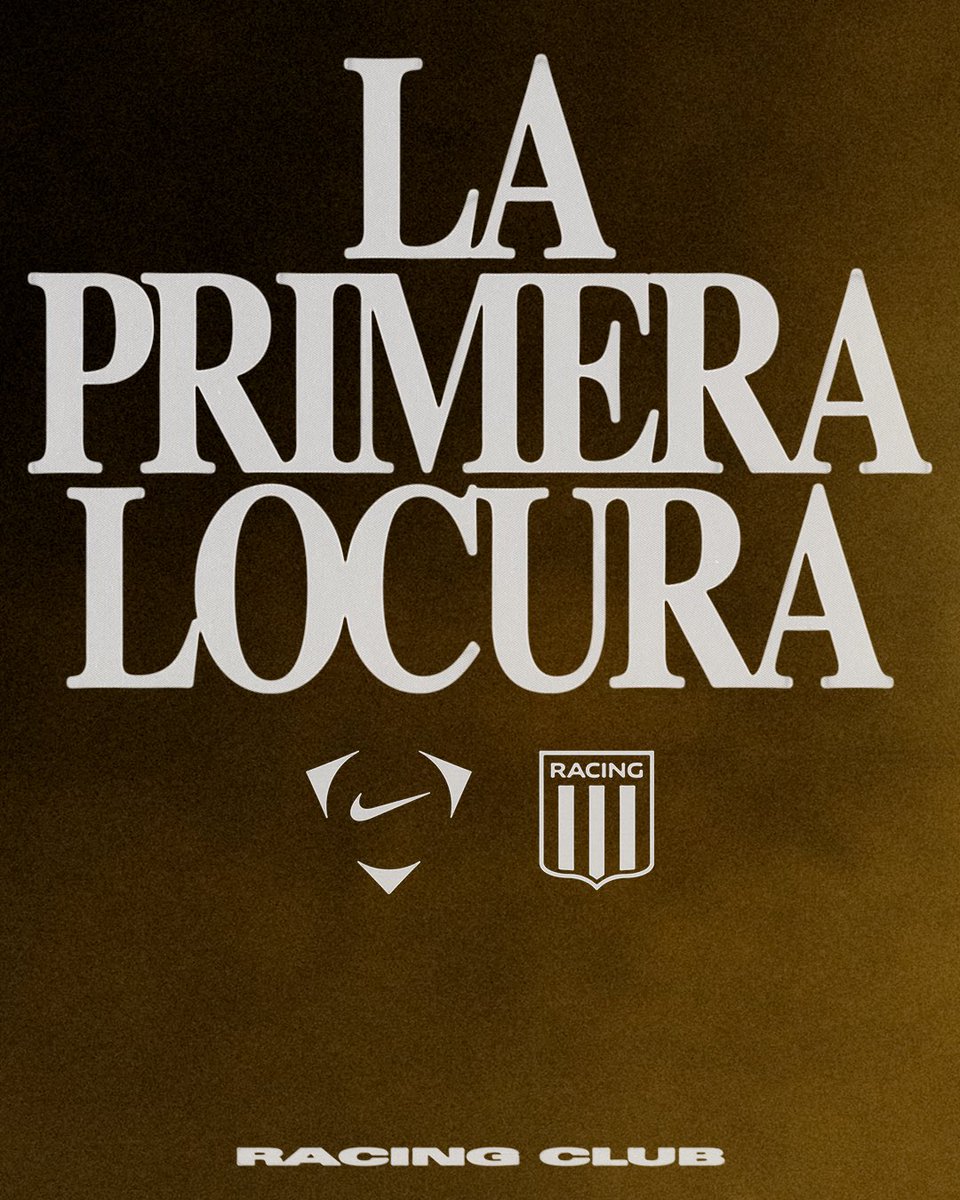 RacingClub's tweet photo. LA PRIMERA LOCURA
Sale a la luz 122 años después.
Tercer kit ya disponible

@nikefootball https://t.co/MHuLsDazHs