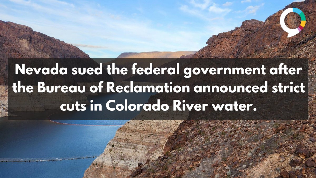 YaleClimateComm's tweet photo. Last week, the federal government announced that Nevada, Arizona, and California must reduce their use of Colorado River water amid a stark drought in the Western U.S. 
https://t.co/OJqeQcbeEE
https://t.co/KA51IdjEQq https://t.co/8wqQ5BkBGp