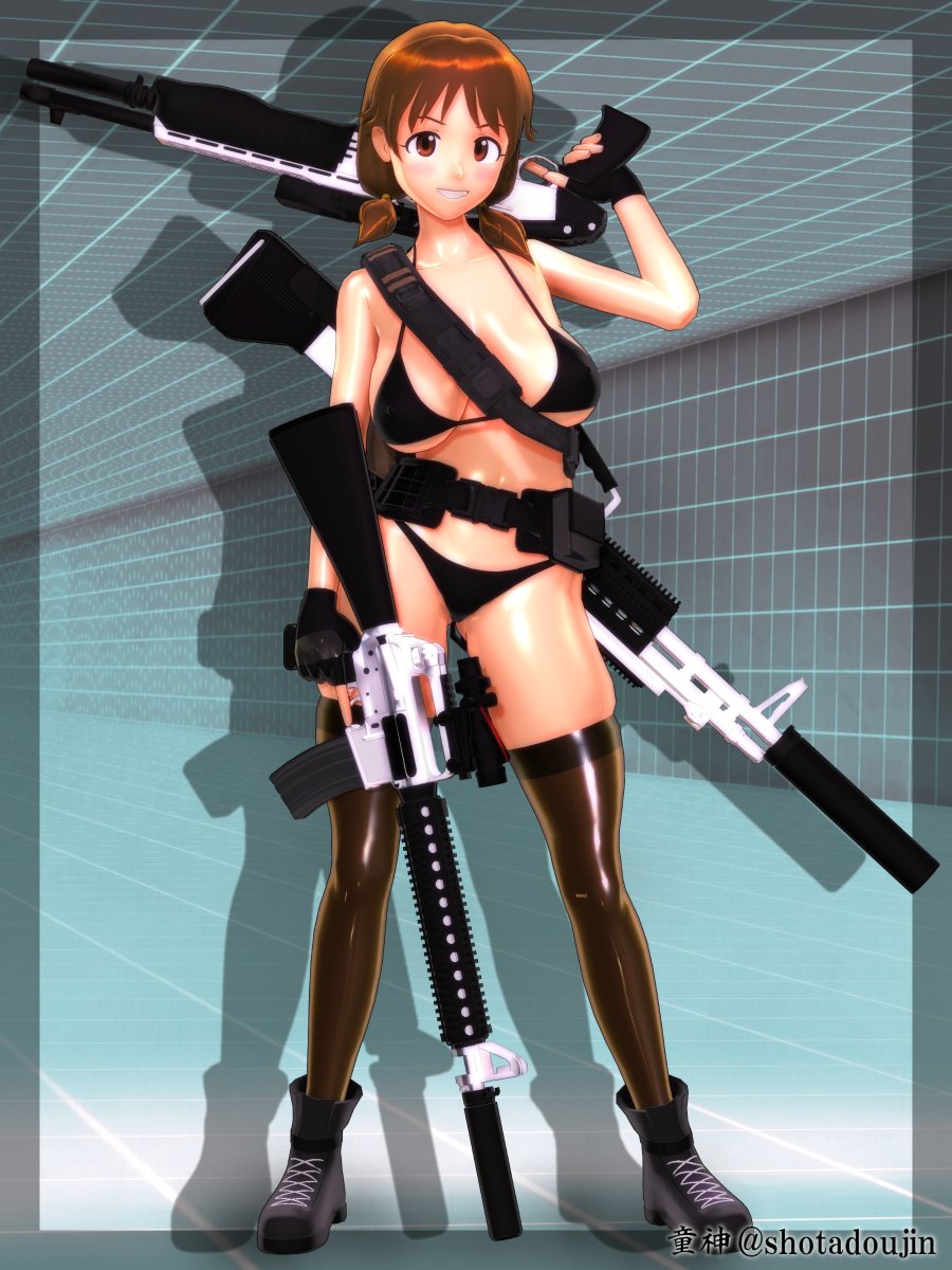 shotadoujin's tweet photo. (´・ω・`) 何キロもある銃を軽々と振り回してほしい

#片桐早苗 https://t.co/5lirHxQJJn