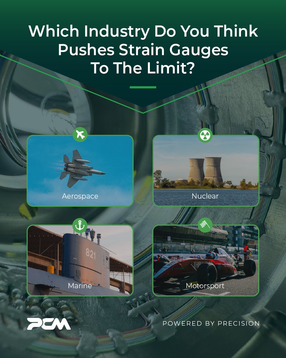 ProcterChester's tweet photo. −253°C to sustained radiation exposure. 🥶☢️ 
Strain gauging done right can survive extremes most sensors never face: cryogenic aerospace tanks, nuclear monitoring, deep sea pressure, and brutal motorsport loads.
Which industry pushes them hardest? 👇
#StrainGauging #Engineering https://t.co/gNxI6PiCyT