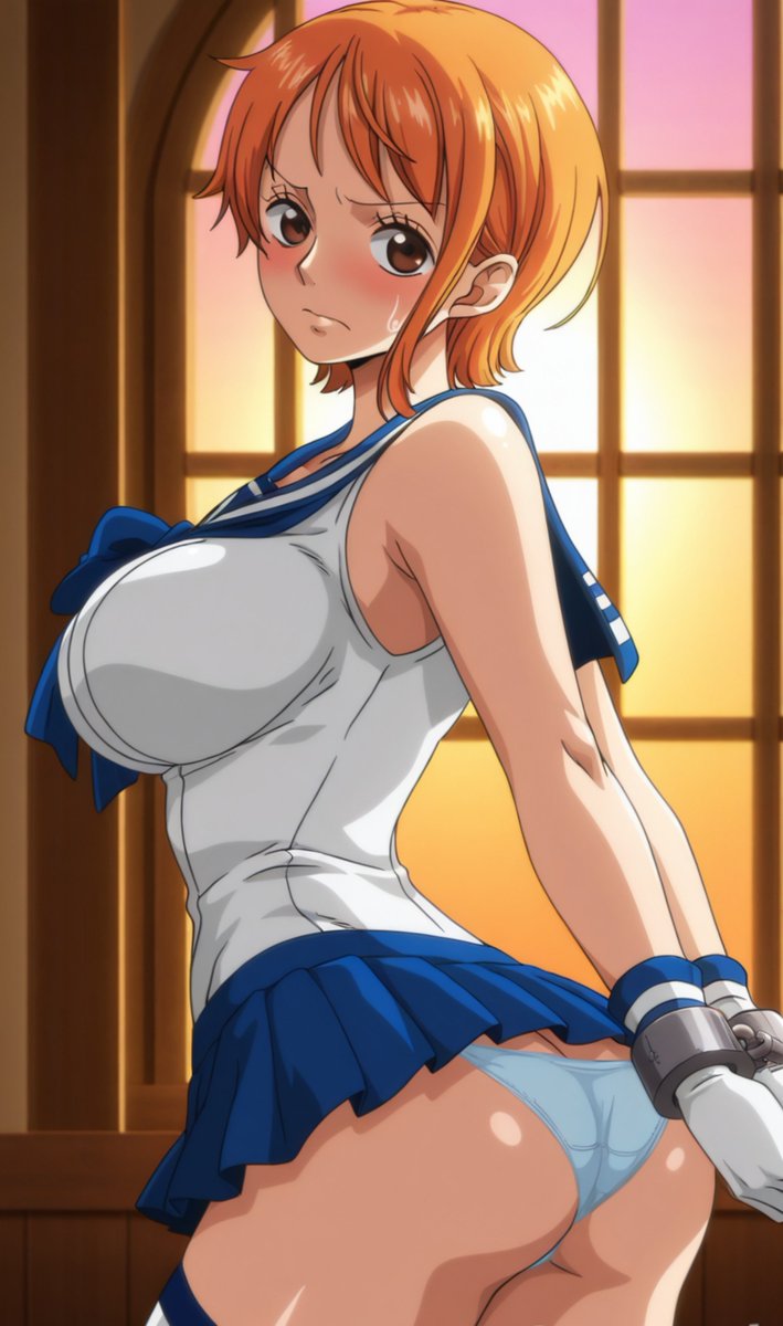 Lobo_Alpha69's tweet photo. Two of my puppies dressed as sailors, This is how good little puppies should dress. 
#ONEPIECE #Nami #NicoRobin #Anime #Rule34 #Submissive #Slave #sex https://t.co/N5uVOkoxk0
