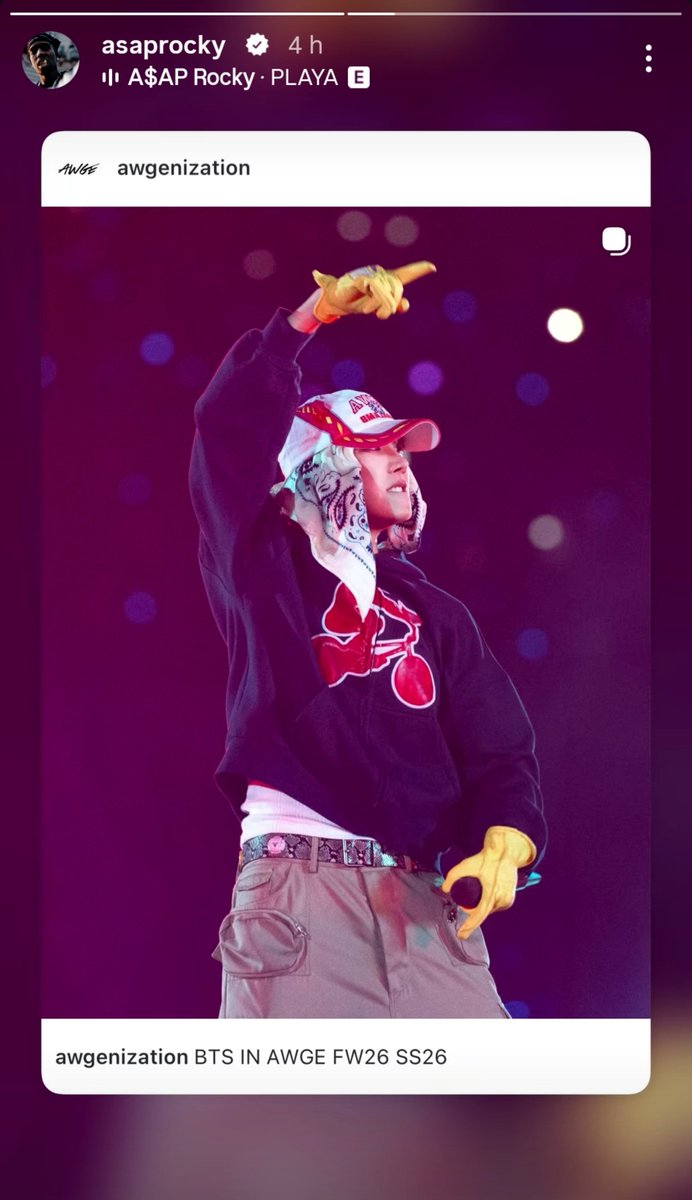 hobicorebr's tweet photo. 📷 j-hope nos stories do A$AP Rocky!

Já é a 3ª vez este ano https://t.co/34N3yq6eul