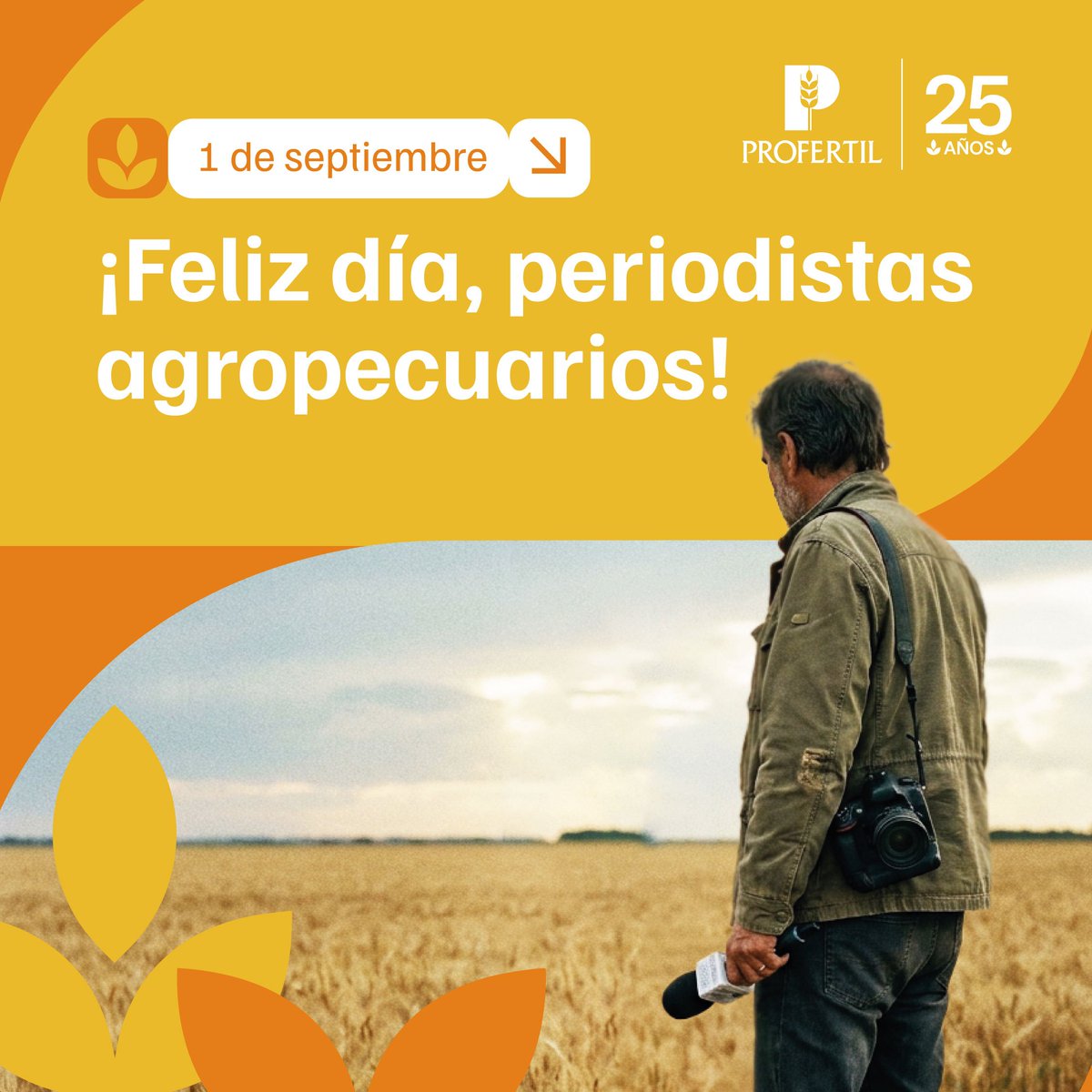 ProfertilAgro's tweet photo. Saludamos a quienes día a día llevan la voz, la innovación y la actualidad del campo argentino a todo el país.

¡Feliz día! 🙌 https://t.co/CrkaUFUpSg