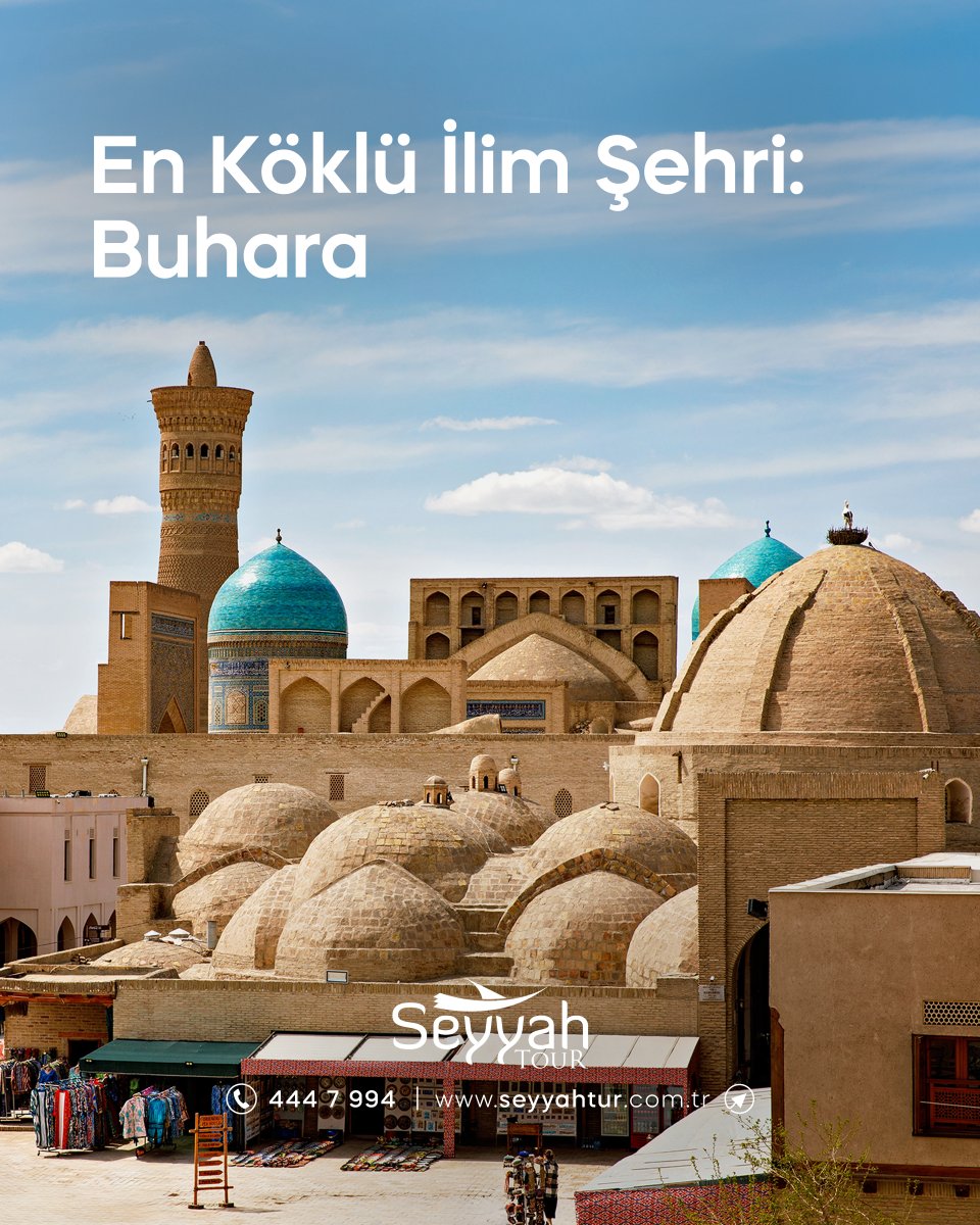 seyyahturtr's tweet photo. 🇺🇿 Özbekistan’ın En’leriyle tanışmaya hazır mısınız?
Semerkant’ın ihtişamlı Registan Meydanı’ndan Buhara’nın köklü ilim mirasına, İmam Buhari Külliyesi’nden Gur-i Emir Türbesi’ne…
Özbekistan; tarih, medeniyet ve manevi mirasın aynı coğrafyada buluştuğu eşsiz bir rota.
Peki sizce Özbekistan’ın en’i hangisi?
Bölüm 2’de keşfetmeye devam ediyoruz.
Seyyah Turizm ile geçmişin izinde, yeni keşiflere… 🇺🇿

📍 Ayrıntılı bilgi ve kayıt için:
📞 444 7 994
🌐 https://t.co/obt9Y2lpwp