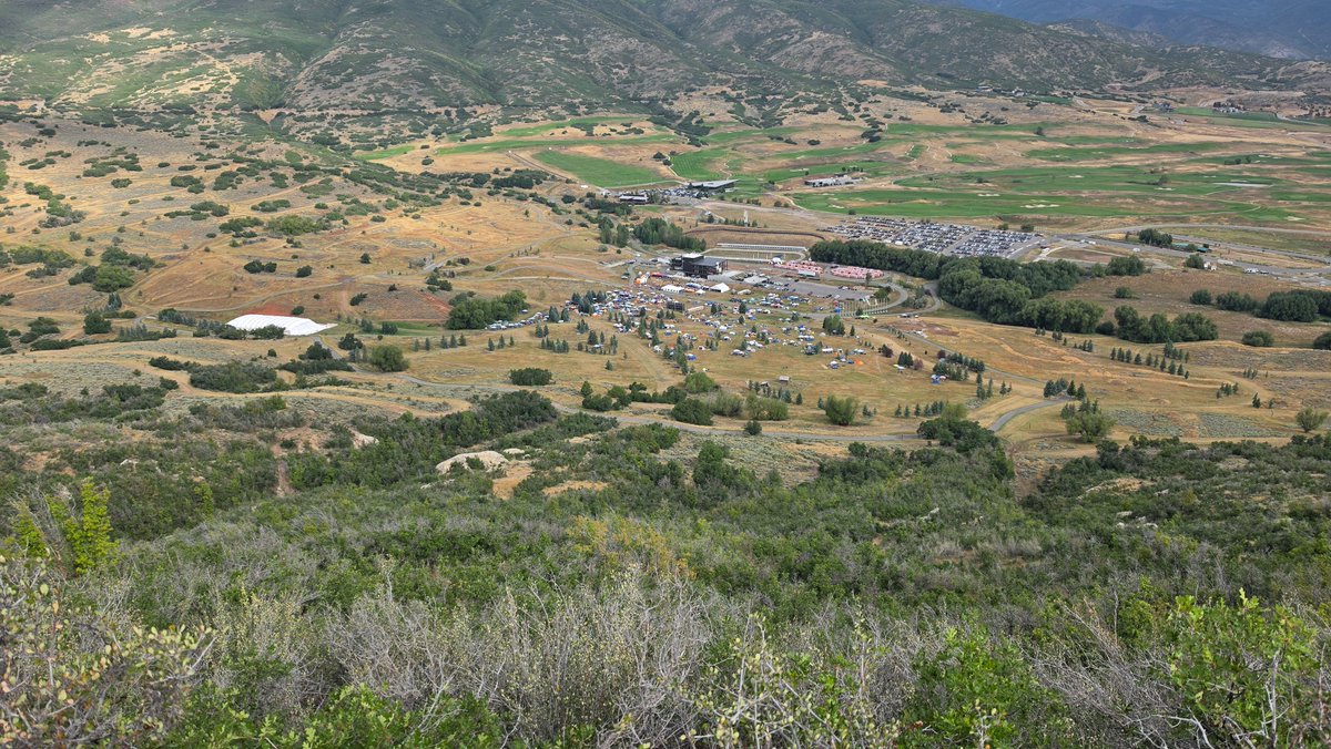 JasonSacredFire's tweet photo. **RAGNAR — PART TWO: YOU AND THE MOUNTAIN**

Hey I I learned about myself: I am not currently a fast runner. So I slowed down. Jogged when I could, hiked when I needed to, stopped more than once just to point my feet downhill, stretch my calves, and take in the view while my body recovered. My first mile took seventeen minutes. The second — the killer, with nearly a thousand feet of climb — took forty.

But along they way…. something happened I hadn't anticipated. Within minutes of starting, people began passing me. Lots of them. Happy people, sweating just as hard as I was, calling out "You've got this! Keep going! You're doing great!" — possibly all lies, since I was not doing great, but encouraging lies from happy strangers all the same. What a tribe. Everyone was suffering, everyone had another mountain ahead of them, and everybody was cheering for everybody else anyway. I started cheering back.

Something occurred to me up there on that long, painful climb. I love the rave community, and one of its beautiful ideas is PLUR — Peace, Love, Unity, Respect. But on that mountain I met another version of the same thing, this one with dirt under its fingernails. Nobody could posture very effectively up there. The mountain doesn't care who you think you are, what your hair looks like, or how your outfit reads in a selfie.  The Ragna community has PLURFG.  Peace. Love. Unity. Respect. And Fucking Grit. No entitlement allowed. No victims allowed.

Eventually I reached the section that had beaten me a month earlier. And I kept climbing past it, until I was above the exact place where I'd once quit. That alone gave me a boost. The view opened beneath me — Soldier Hollow, Heber Valley, mountains in every direction… and then the pillar of rocks at the very top. I had arrived… and it was all (almost) downhill from there.  And the last question in my mind was answered.  3 weeks before I had bushwacked down this mountain… but Ragnar had delivered.  A freshly cut, very easy to find, trail down for 3 miles was waiting for me.  Yes!  And down I went, making some friends along the way (thank you lady from Sacramento for whom this was her 5th Trail Ragnar) — and five miles after leaving my tribe, I came down the final hill and heard them waiting, screaming, cheering. I crossed the line. Red was done. It took me about two hours. Fast? Absolutely not. But I had done it.

And somewhere in those two hours, Ragnar showed me something I haven't stopped turning over since. Before every loop, our whole team went to the transition tent together. We sent every runner out, and every time someone came back, we were there to welcome them home. But there's a moment right after your people send you off, when you round the corner and they disappear, and now it's just you. Nobody can climb for you. Nobody can breathe for you or move your legs or make you keep going. Your tribe sends you out, your tribe welcomes you home — but in between, it's you and the mountain.

I love that. Maybe because that's life. We need each other, deeply — I don't buy the mythology of the fully self-sufficient human — but ultimately nobody can walk our particular trail for us.

I finished Red hurting. My glute was strained, my calves were wrecked. I got some bodywork done, stumbled back to camp, and collapsed onto a cot. I had another loop coming in about eight hours: Yellow. I closed my eyes and genuinely wondered — was Red all I had? A few hours later I stood up. Everything hurt. And I started getting ready again.

View from near the top of Red Loop!