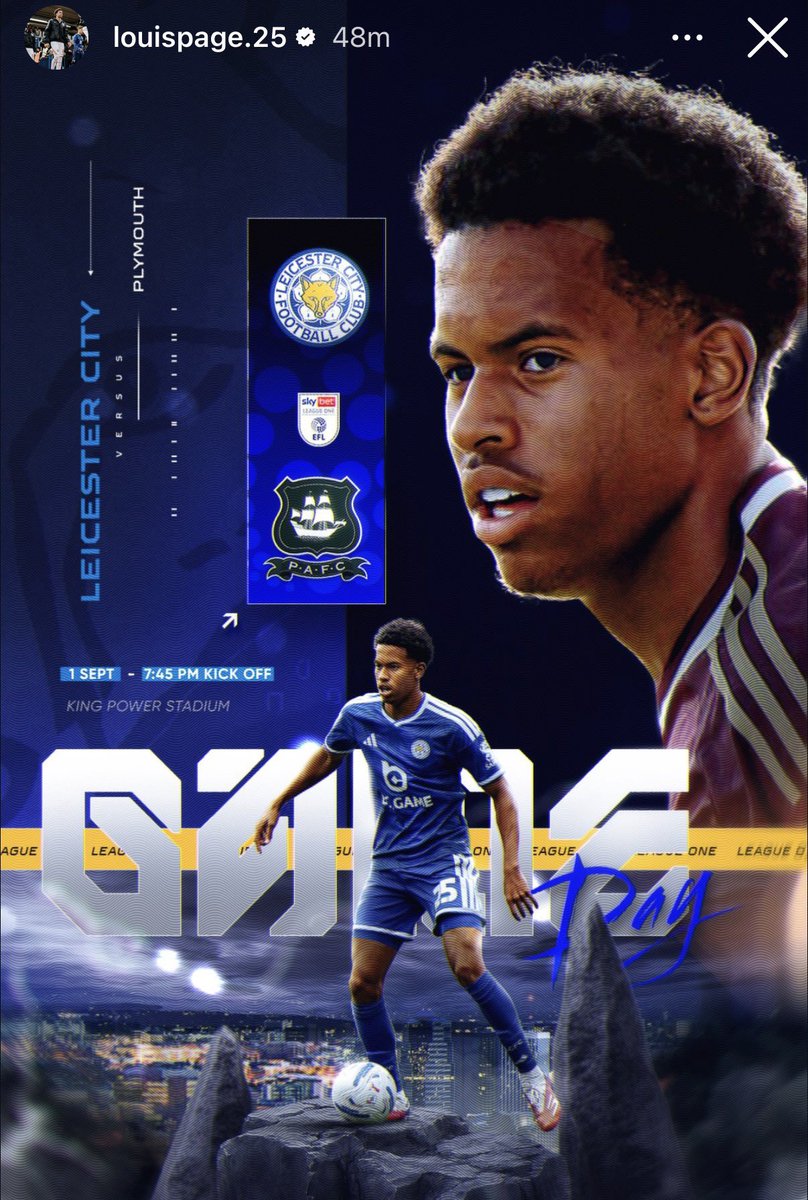 LouisPagex's tweet photo. We go again today .

C’MON #LCFC 💙 ❤️ https://t.co/yNv8KpepBf