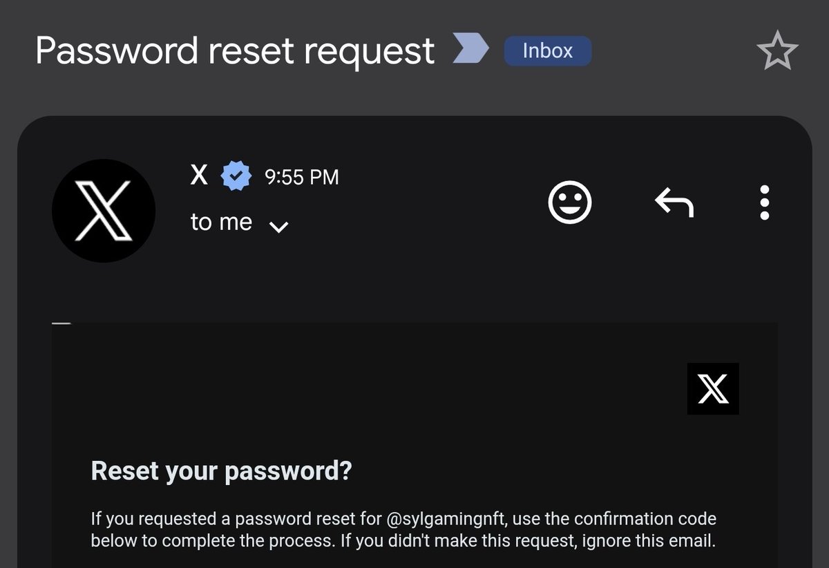 sylgamingnft's tweet photo. Stay safe people! Someone is trying to access my acc https://t.co/nOFw8ojyDX