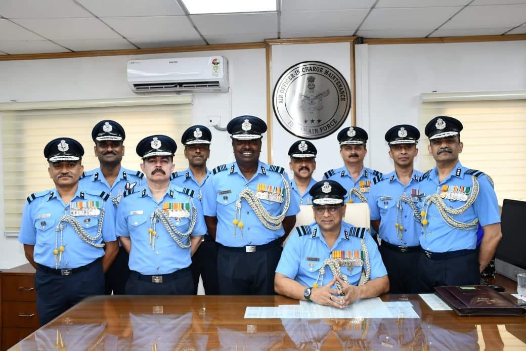IAF_MCC's tweet photo. Air Marshal KAA Sanjeeb assumed the appointment of Air Officer-in-Charge Maintenance of the Indian Air Force wef 01 Sep 2026. Commissioned in the Aeronautical Engineer (Mechanical) branch in Sep 1988, he has held various important field and staff appointments. Prior to this, he was Director General (Aircraft) at Air Headquarters.

He succeeds Air Marshal Sanjiv Ghuratia who superannuated on 31 Aug 2026 after rendering 39 years of distinguished service.

#IndianAirForce
#Leadership 

@DefenceMinIndia @SpokespersonMoD @HQ_IDS_India
@adgpi
@indiannavy 
@CareerinIAF