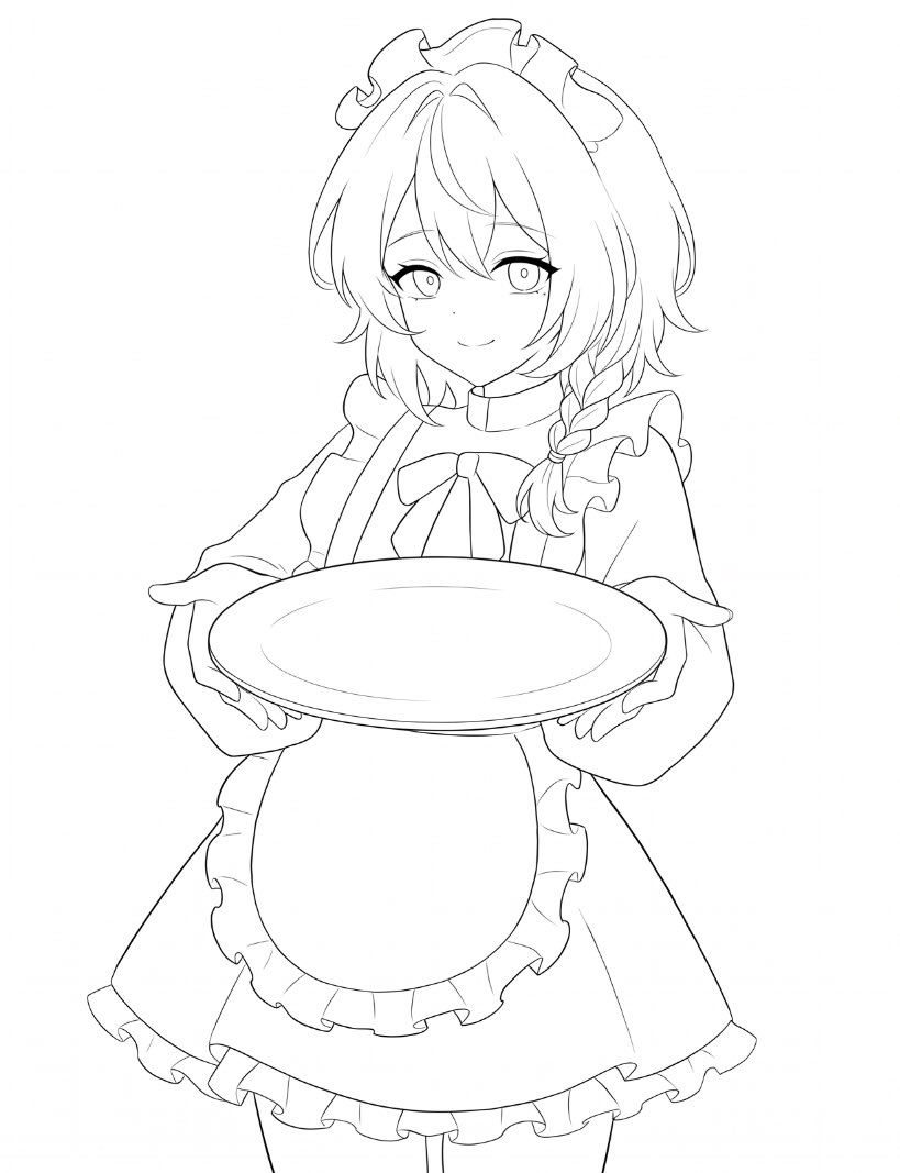 jusaka95's tweet photo. #9Ln_art 

ご主人様〜！ご注文の「何ものってないお皿」一丁あがりですっ♪
美味しくなる魔法、かけちゃいますか？ https://t.co/9M6jlgzJnu