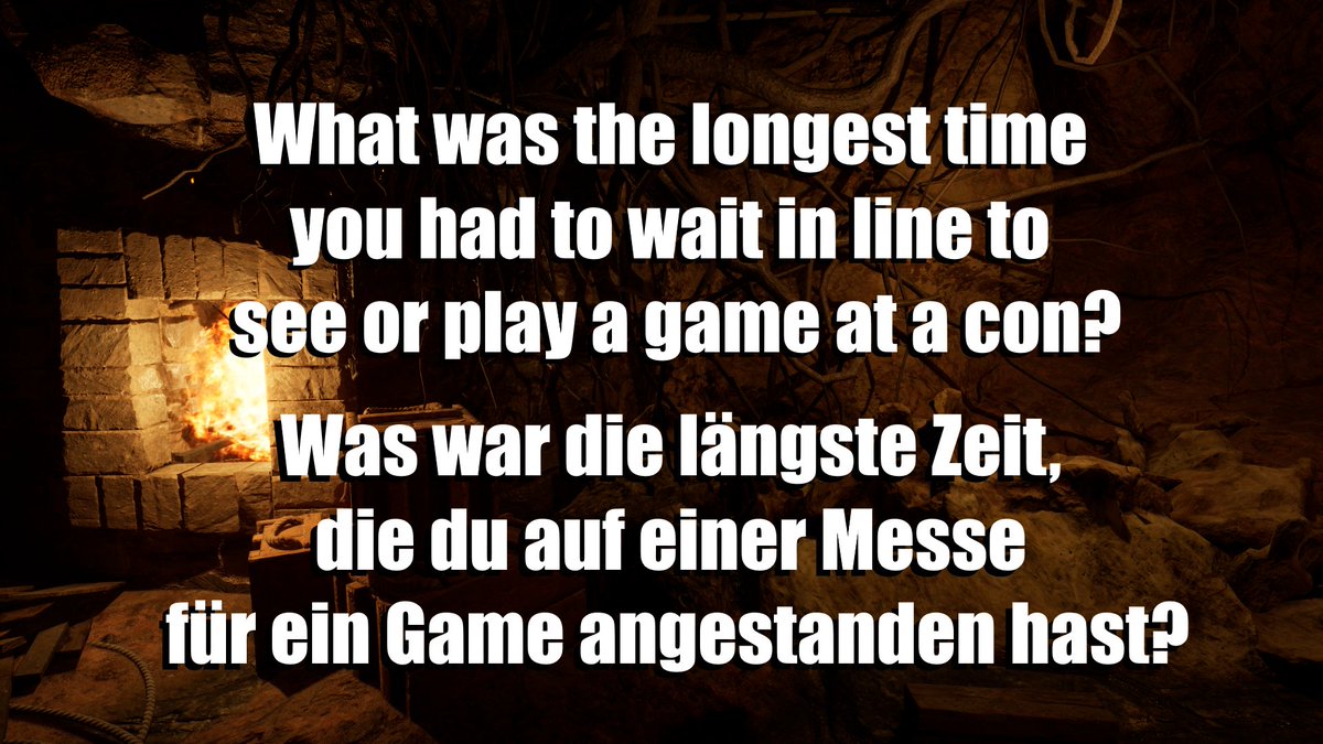 PitheadStudio's tweet photo. What was the longest time you had to wait in line to see or play a game at a con? ⚒️🦉🦇 
Was war die längste Zeit, die du auf einer Messe für ein Game angestanden hast?

#cralon #pithead #pitheadstudio #indiedev #gamedev https://t.co/l5mtjR7iux