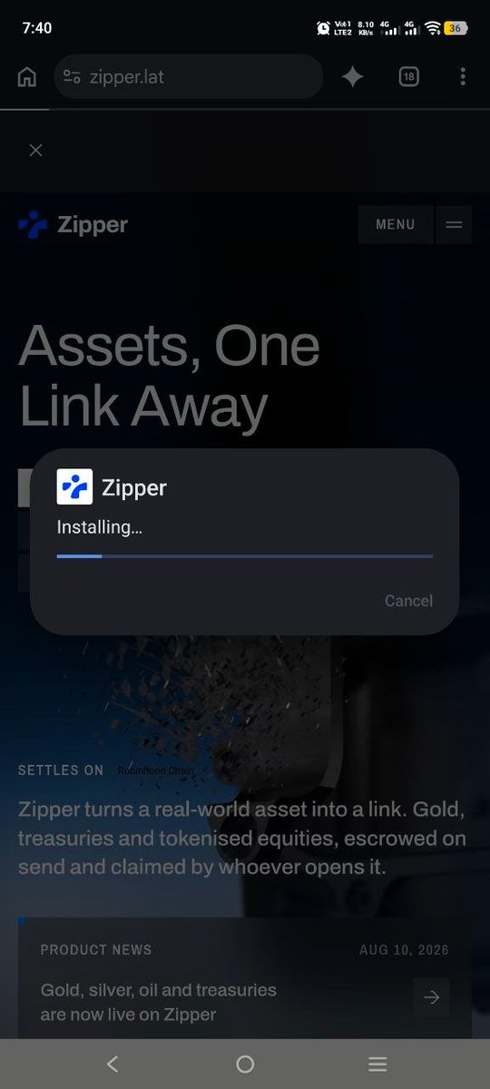 ErrorRao's tweet photo. @UseZipper Just tested the Zipper app myself. Everything worked smoothly for me, from installing it to using the core features.

Really clean experience for a first beta. Looking forward to seeing what gets added next. https://t.co/ZOJAVdlpRp