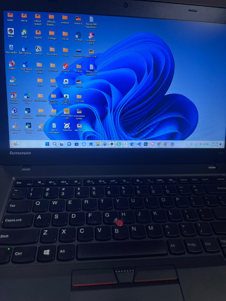 solutiondrr's tweet photo. It might not be a MacBook.

But this machine has shipped products, stayed up through power cuts, survived hackathons, and helped build solutions for real people.

Now she's retiring. A ThinkPad is taking over.

The tool changes. The mission doesn't. https://t.co/4Ror356Wzu