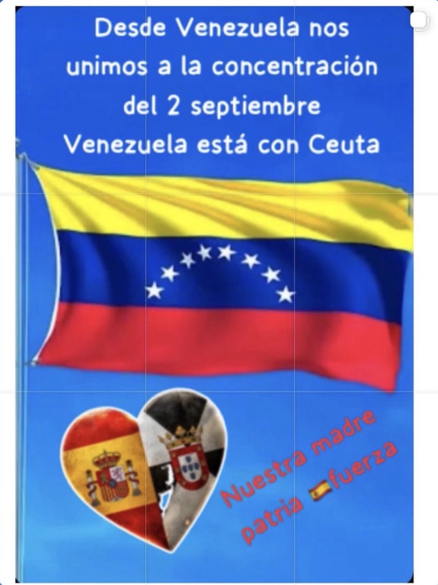CidonchaRut's tweet photo. Estas son todas las convocatorias que hay para mañana a nivel internacional todos unidos por Ceuta 💪🏻🇪🇸🇪🇸🇪🇸🧵👇🏻 https://t.co/RCrYhiJHKi