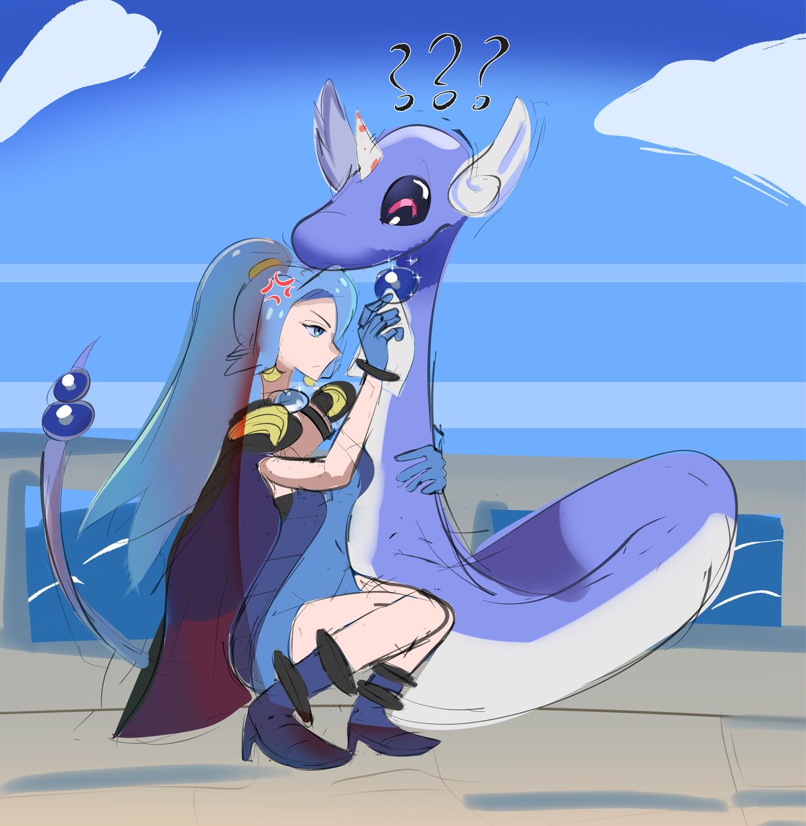 GradientCrow's tweet photo. "August recap." And its all Clair i've drawn in more or less an hour. https://t.co/pkDps9QG5s