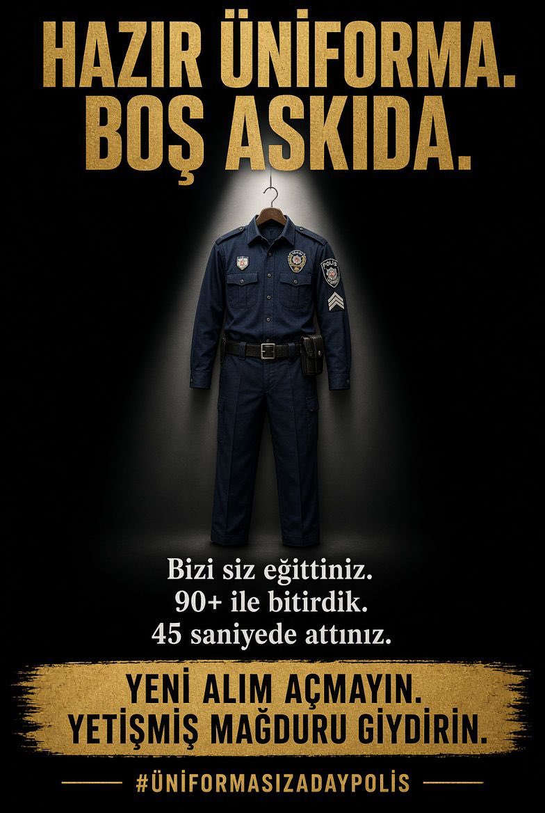 magdurbedevii's tweet photo. Beni bu meslek için okula sizin komisyonunuz seçip aldı.Okuldaki eğitmenleriniz kanaat notuyla başarımı onayladı. Okul sonunda tekrardan kapalı odalar ardında sizin komisyonunuz eledi. Beni sizler seçip,eğittiniz yine sizler yetiştirdiğiniz Aday Polisi elediniz. https://t.co/JLvy8BCDmr