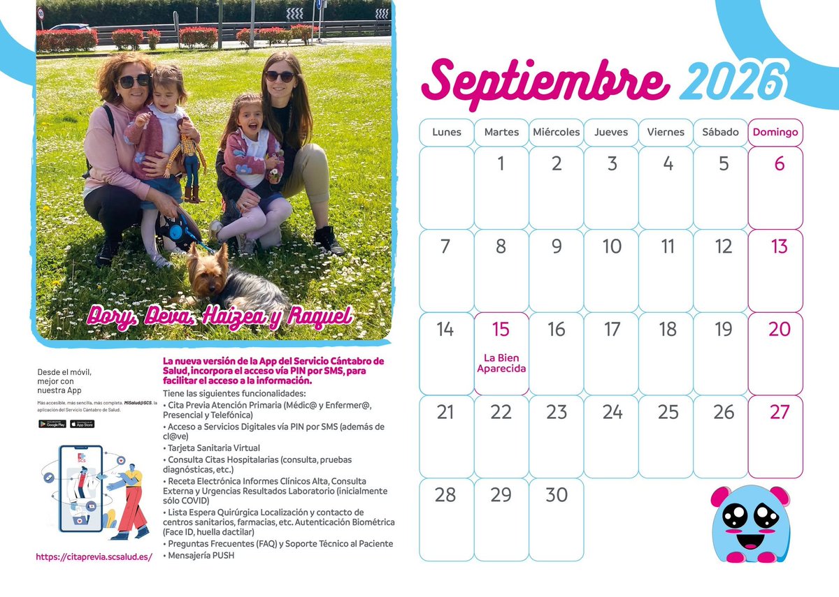 SINDROMENOONANC's tweet photo. ¡Septiembre llega con sonrisas! 😊 Nos acompañan Dory, Deva, Haizea y Raquel en la página de este mes de la @SINDROMENOONANC 

¡Y hay magia! ✨ Todas cumplen años estos 30 días, así que nos esperan tartas y celebraciones. ¡Felicidades! 🎉

#SíndromeDeNoonan #Cantabria https://t.co/tzVwnV1Rmv