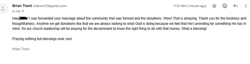 findtinyjesus's tweet photo. To my solana:6fEaYuzirTMXFnFo7dGKHJs8wWVFPdh1bfZL9oRPpump family.. Running this project the past month was really eye opening. 

My main objective when I created Jesus Loves You was simple. In a space where mostly everything is either racist/toxic/vulgar or flat out nonsense, why not spotlight a movement that can help someone spiritually who engages. 

Apart from the coin itself spotlighting the 'Jesus loves you' figurine movement, we were able to raise over $83,0000 through @donatedotgg and @Pumpfun to the originating church of the viral movement (Lighthouse Church). 

The only issue; the Lighthouse church has yet to receive their $83,000 donation. I have tried every day since launch to get in contact with them and had only been successful on our launch day, at the time the donation was $7,800 ($1,800 i personally donated out of my banking account before the pump). After this, Pastor Trent failed to respond. The donations continued to grow. Each email the amount bigger and bigger.. 

I have been in contact with @leap_xyz since day one on this (that has faded though?) . I even offered to fly down to the church myself to speak with Pastor Trent on this.  But I am not holding the donations myself to prove to them it's me - so why would Pastor Trent believe me lol? 

Point of this all is that - after donating my own money, locking 15% of the supply for basically forever, forwarding all creator fees to "charity",  not selling a single token, creating a free to download Tiny Jesus app in @AppStore , drop shipping on the website for the figurines were directly from distributor with zero profit margins, $500 donation to someone in the community in need, $500 bounty to hid the figurine in a hospital & 20 days of barely getting sleep from running the X account/developing the app and content..... I was still called a scammer/farmer. 

No matter what my theory remains; The donation will be allocated by @donatedotgg either through direct contact or via bank transfer https://t.co/39mkO7l9B4 and Pastor Trent will acknowledge JLY publicly (430k tik tok audience).   

At the end of the day, we can all use a little Jesus in our lives.

God Bless & I'm not leaving.