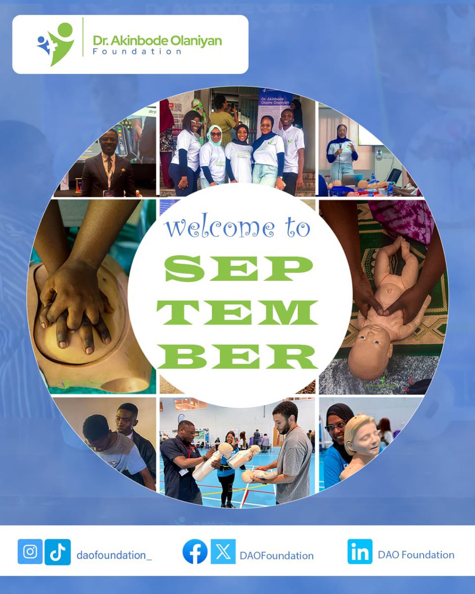 DAOFoundation_'s tweet photo. 🌿 Hello, September! 💙💚

May this new month bring good health, fresh opportunities and many reasons to be grateful.

At DAO Foundation, we remain committed to promoting health, education and stronger communities.

Happy New Month! 🎉

#HelloSeptember #DAOFoundation https://t.co/HCDLHFlxou