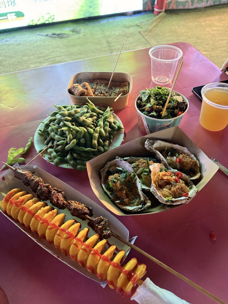 NullValue's tweet photo. Update: Not getting asked to approve @XMoney transactions anymore. But it might be because all this food and 1L of beer was less than $20 at the night market https://t.co/4rw2plwaSZ