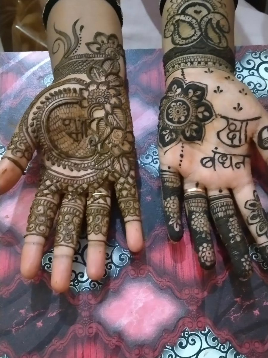 HamallarRte's tweet photo. Raksha Bandhan mehndi designs for a festive, elegant look. https://t.co/oXEE2rCws8