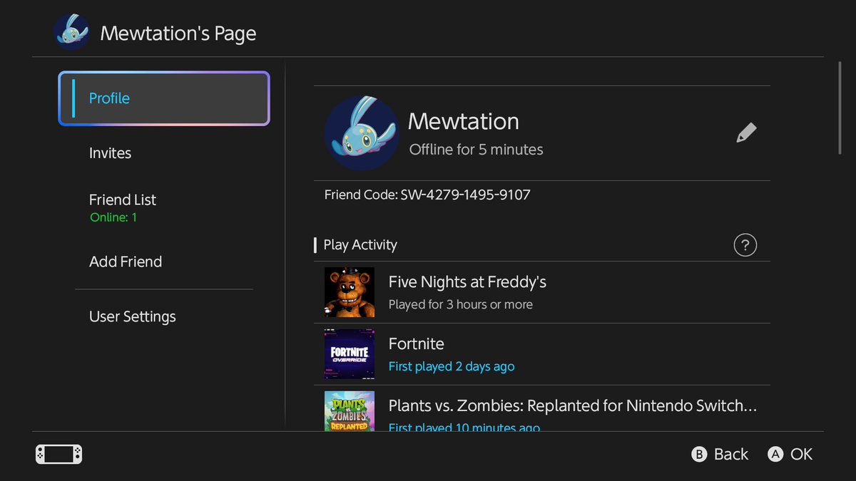Mewtation3X's tweet photo. I'll leave this here if anyone wants to add me as a gaming friend on the Nintendo Switch 2 https://t.co/bylXjoW4Hn