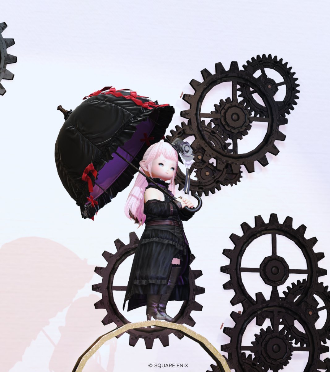 ShChate's tweet photo. 叛逆の物語のほむらちゃんイメージのブースを唐突に作ってしまいました。廻天イメージブースは後程追加予定です

2枚目はグルポのみで撮影
グループポーズのみでの撮影時には色ペンフィルターなどを使うといい感じになるかと思いますのでツリーに設定一例をつなげておきます

Mana / Ixion 　ミスト･ヴィレッジ19区10番
#しゃとすたじお