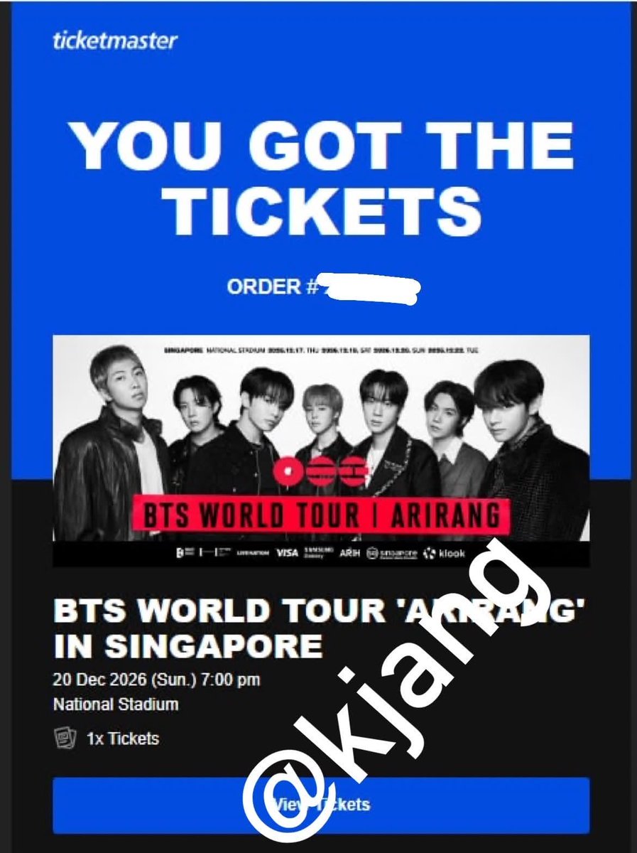 heriyooni's tweet photo. wts lfb srp 

Dec 20
BTS ARIRANG SG CAT 3 Section 120 Row A Ticket

rfs: there is an emergency and I dont have the money capacity to spend for flights + stay in SG right now

Note: willing to give my ticketmaster acct to the buyer

Will sell it in original price
DM if srs buyer https://t.co/5fHKgevqvC