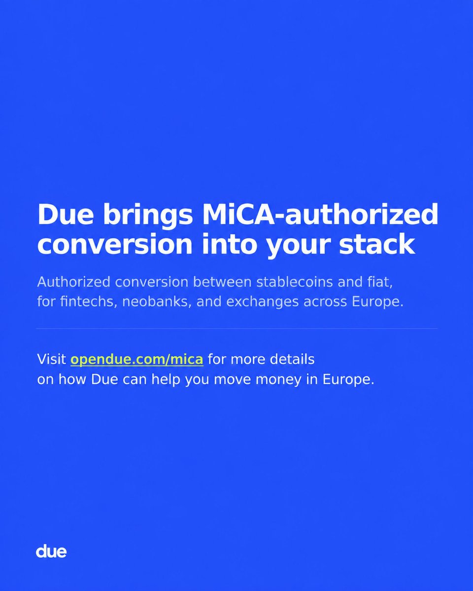 due_network's tweet photo. MiCA defines 10 crypto-asset services. A provider can be authorized for one, several, or all of them.

We mapped them to common stablecoin payment flows, and where Due fits.

More on Due’s MiCA setup 👉 https://t.co/KhbAv5it9Q https://t.co/0p6PkmZSK6