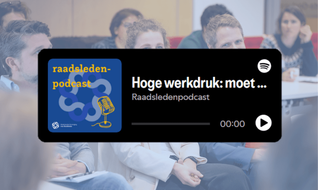 RaadslidNu's tweet photo. In de zesde aflevering van de Raadsledenpodcast staat de toegenomen werkdruk onder raadsleden centraal. Host Roel Batelaan gaat hierover in gesprek met  adviseur bij Necker Sabine van Zuydam en Peter Duvekot, voorzitter van de NVvR. Luister hier: https://t.co/vSfiVVKJLg https://t.co/ILab2sh1Vs