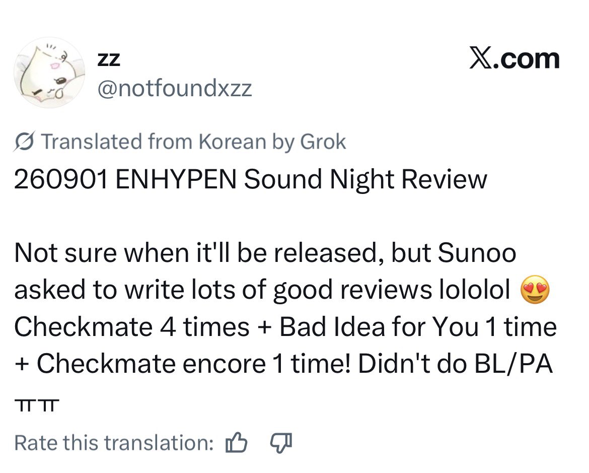 enhaonly10's tweet photo. SOUNDBOMB360 REVIEW

ENHYPEN DID CHECKMATE + BAD FOR YOU!!!! WE WOOONNN!!🙌💕 https://t.co/Do0rer4ZRC