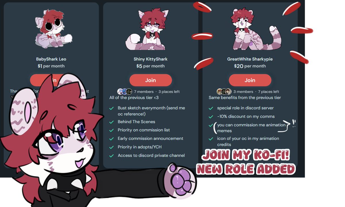 Leodokuga's tweet photo. I added a new role for my ko-fi members! 🤍
vVv https://t.co/54TiABgflf