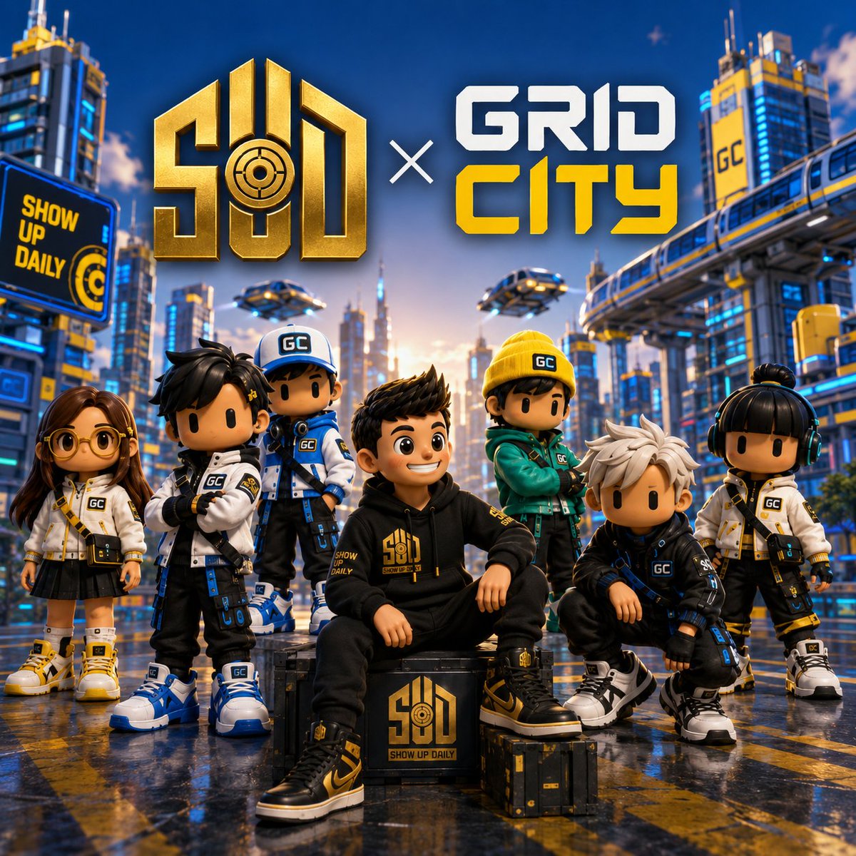 show_up_daily_'s tweet photo. We're excited to announce our collaboration with @GRIDCITY

𝐆𝐑𝐈𝐃 𝐂𝐈𝐓𝐘 is a city built by its citizens.

A collection of 800 unique identities, each with its own style and place inside the Grid City universe. Beyond the PFP, holders become citizens of an expanding world with access to future drops, holder perks, community decisions, and new city experiences.

𝐌𝐢𝐧𝐭 𝐃𝐞𝐭𝐚𝐢𝐥𝐬
⚙️ Supply: 800
⛓️ Chain: Robinhood
🔖 Mint Price: FREE 
🌐 Launchpad: OpenSea