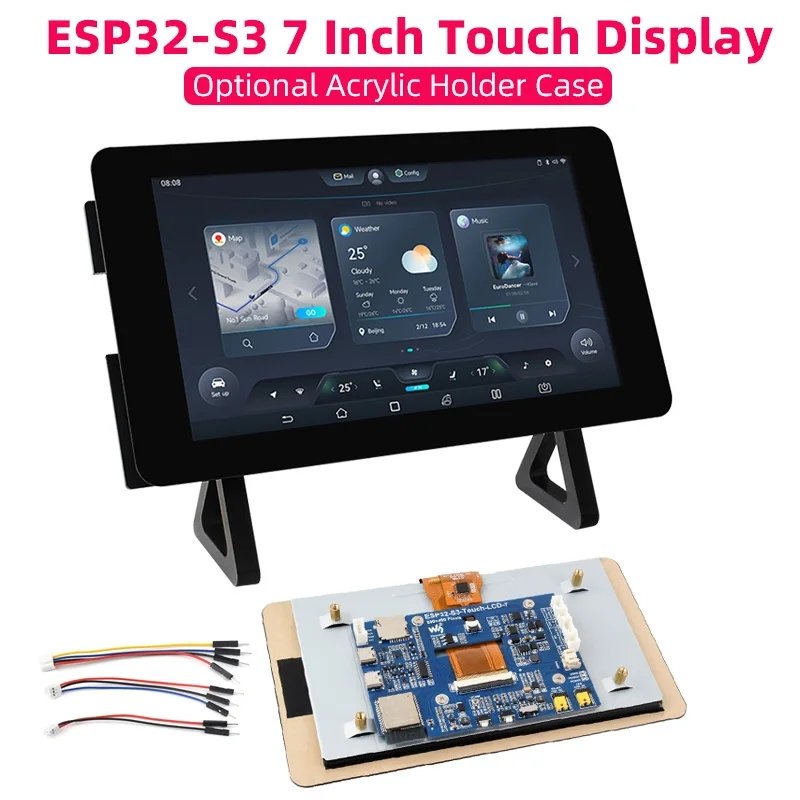ebokify's tweet photo. ESP32-S3 7 Inch Touch Display Development Board 800×480 Xtensa LX7 Dual-core Processor 8M Flash WiFi BT5 for GUI LVGL HMI ESP32

🏪 Get Now: https://t.co/ZdMF71NVnu

🔧 #ESP32 📘 #ESP32Guide 💡 #ESP32Tutorial 🚀 #ESP32Projects https://t.co/Qfiqpt62yc