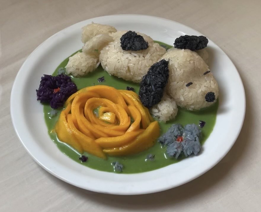 saeioura's tweet photo. made mango snoopy rice and now my september is off to an amazing start :) https://t.co/qKtgezcD6z