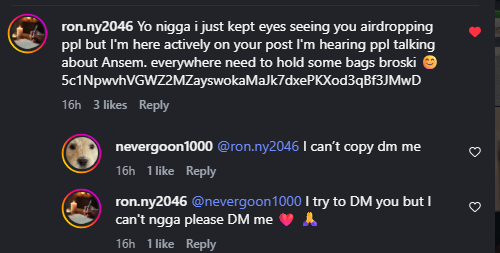 NutXBT's tweet photo. Just a reminder, bro, show some love to people who haven’t gotten a single airdrop yet. nggas from Nigeria keeps making burner accounts on IG and X to farm you. I caught him by tracing his addy, and he’s always under ur posts.

Meanwhile, I’ve gotten nothing in almost 3 months. https://t.co/yxVPXryYUg