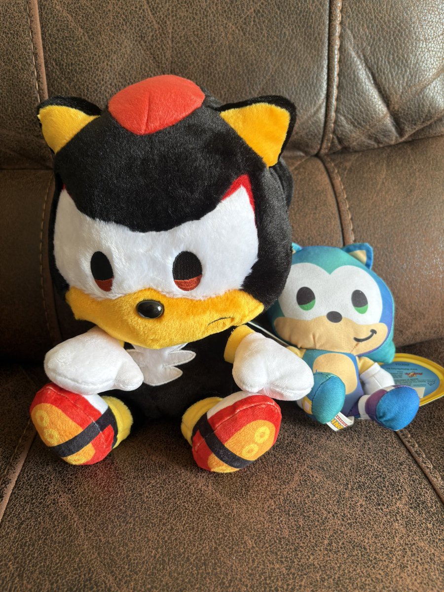SweetShadow54's tweet photo. My plushies arrived today. IM SO HAPPYYYYY!! 😭🫶 my beds already full BUT THE MORE THE MERRIER!!! 🤣🖤💙 https://t.co/DiJTP7Durp