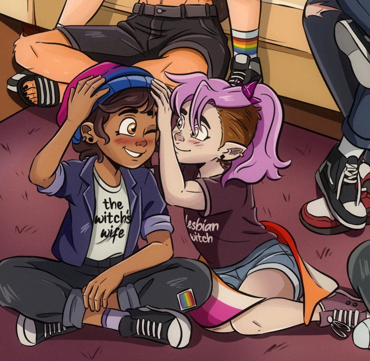 Violetrashie's tweet photo. happy bi visibility month to my fav bi girls (and you all) 💫 https://t.co/LbMZtuH5KT
