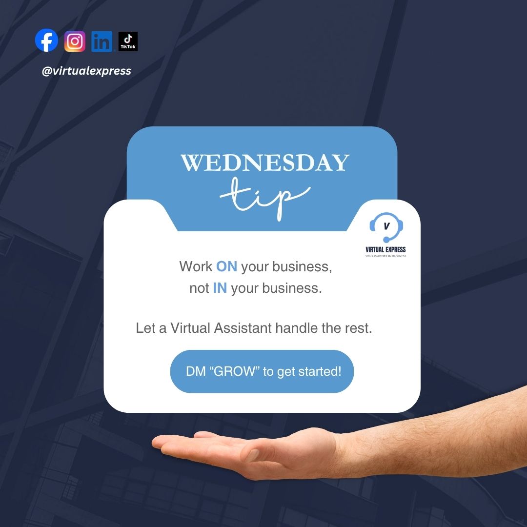 virtualexpress_'s tweet photo. More support. Less stress. More time to grow.

If you’re ready to explore your options,
👉 schedule a free discovery call:
https://t.co/sdPKXGwtZf

#WednesdayTip #VirtualAssistant #BusinessOwner #VirtualExpressInc #worksmarternotharder https://t.co/HktYliLAev