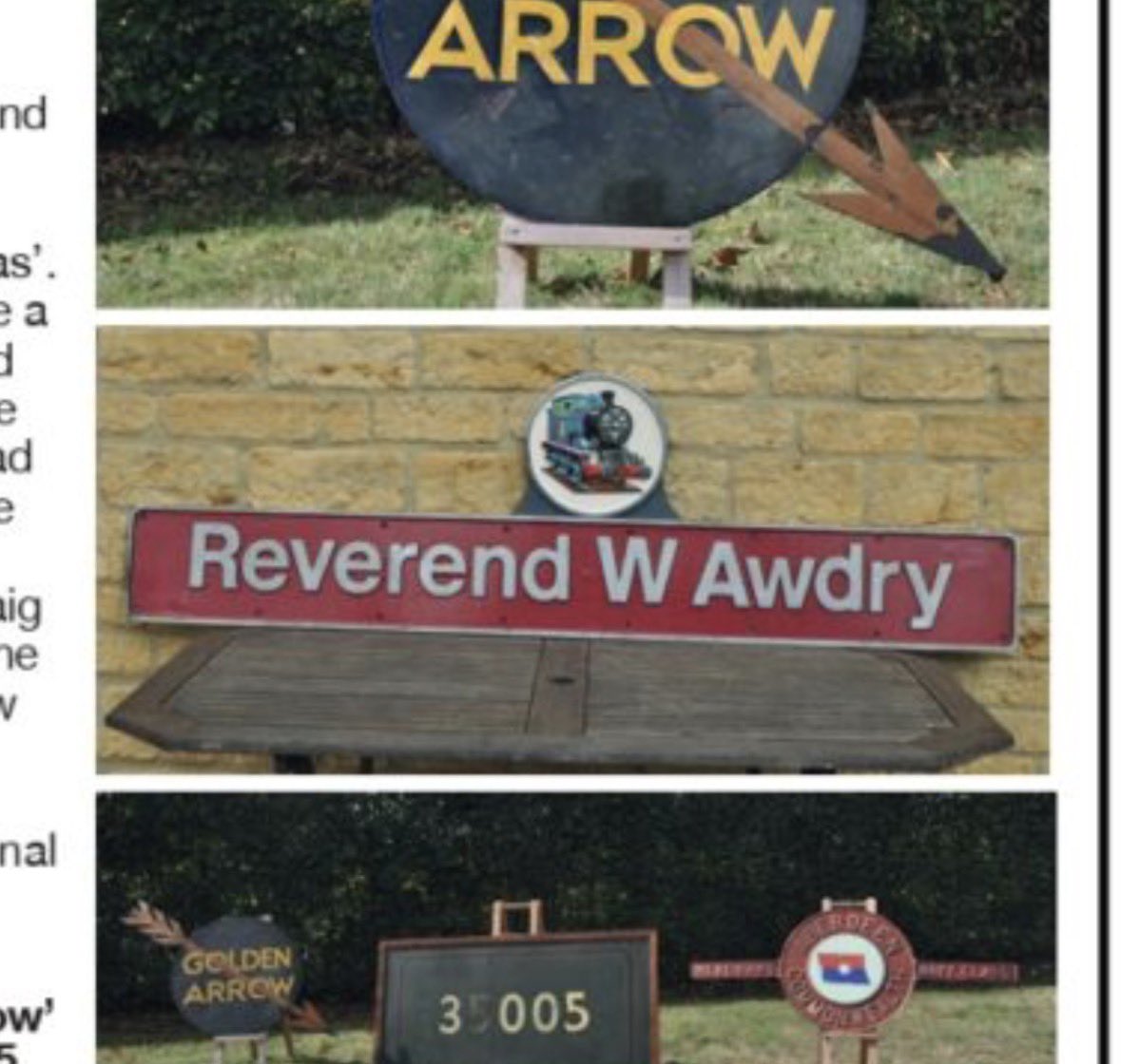FlyingScotFilms's tweet photo. One of the nameplates off the GNER Class 91 “Reverend W. Awdry” is up for auction in October. 

This is the first time it’s available for public sale since 2001. 

Personally I love the little Thomas crest on it! https://t.co/s6uE4FuHEd