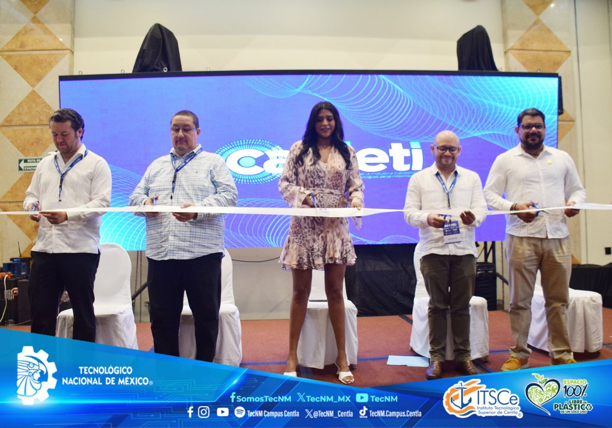 TecNM_Centla's tweet photo. El ITSCe participa en el Foro de Innovación y Tecnología FITEC 2026, con la presencia del Mtro. Manuel Antonio Mayo Corzo, Director General, acompañado de personal académico y de Vinculación.
#GobiernoDelPueblo #TecNMCentla #ITSCe #FITEC2026 #TecNM https://t.co/jjVE77Sr7j
