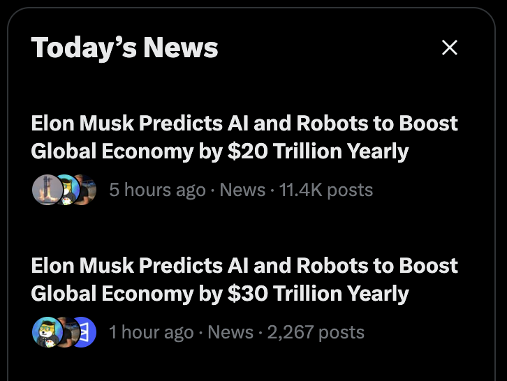 samzwatkins's tweet photo. Elon added $10 Trillion in 4 hours 😂 https://t.co/9Qp2GgymM2