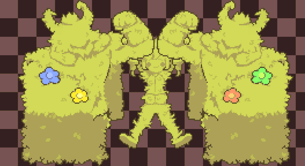 NoveniNine's tweet photo. This was fun to do (Theres no clean rip of these bush sprites I had to replay the game just to grab them) https://t.co/6ma2F8yvAn