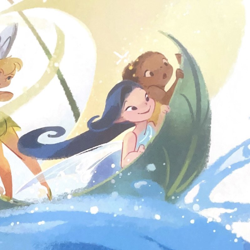 desolatist's tweet photo. silvermist &amp; iridessa being absolutely adorable in the new picture book ♡☹️ https://t.co/DRYOW5ZV6f