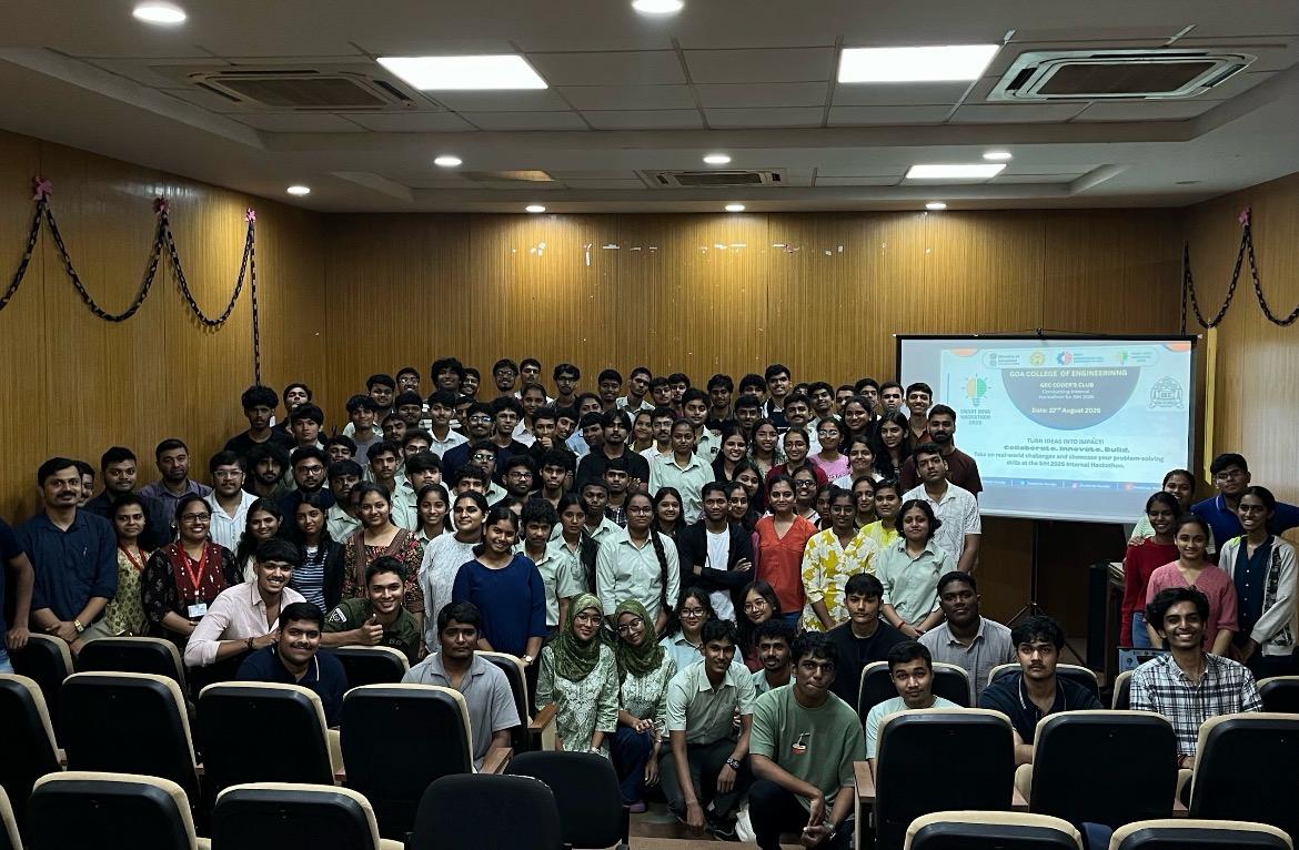 gec_goa's tweet photo. SIH 2026 Internal Hackathon Highlights
GEC GOA- organized the Internal Selection Hackathon for the Smart India Hackathon (SIH) 2026 on Saturday, 22nd August 2026, from 9:00 AM to 5:00 PM. 
Ministry of Education (@EduMinOfIndia) and MIC / AICTE Innovation Cell (@mhrd_innovation https://t.co/VRlT3COSv7