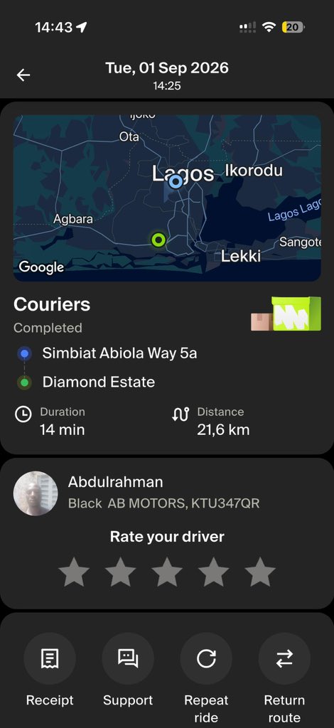 ayindefyp's tweet photo. 🚨 @inDrive THIS IS SERIOUS.

I booked an inDrive delivery to send an iPhone 12 Pro Max worth ₦450,000. The rider picked up the phone, cancelled the order after collecting it, blocked us and has refused to return the phone or respond to our calls/messages.

This is no longer a simple delivery issue. The rider has taken someone’s phone and is refusing to return it.

Rider’s name: ABDULRAHMAN 
Plate number: KTU347QR
Phone number: 08031673711

We have contacted @inDrive customer support, but all we’re getting is that they’ll “get back to us.” Meanwhile, a rider operating on your platform has a ₦450,000 phone that he collected through your service.

We need this escalated immediately. We need the rider located and the phone recovered.

@inDrive , this is not something you can leave pending. Someone’s ₦450,000 property is involved. Please if you can also help me in anyway I’ll be grateful 

Please respond urgently as I have included every important details needed