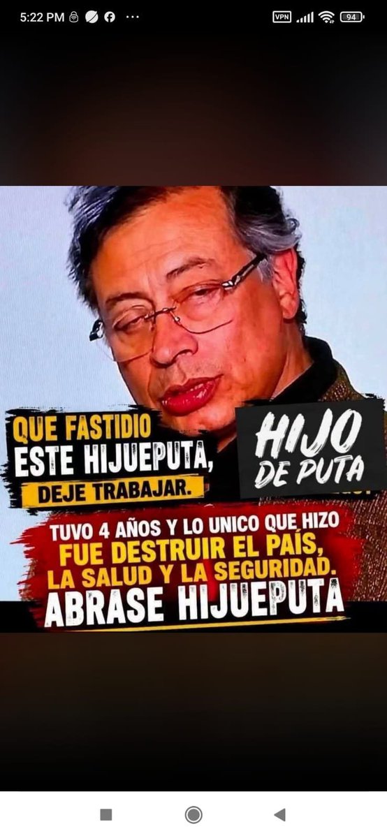 edg317479's tweet photo. @petrogustavo Siga maquillandose su klo...tu presidente abelardo de la espriella te tiene un pomito para que te heches en tuano... https://t.co/MrofFz4KdI