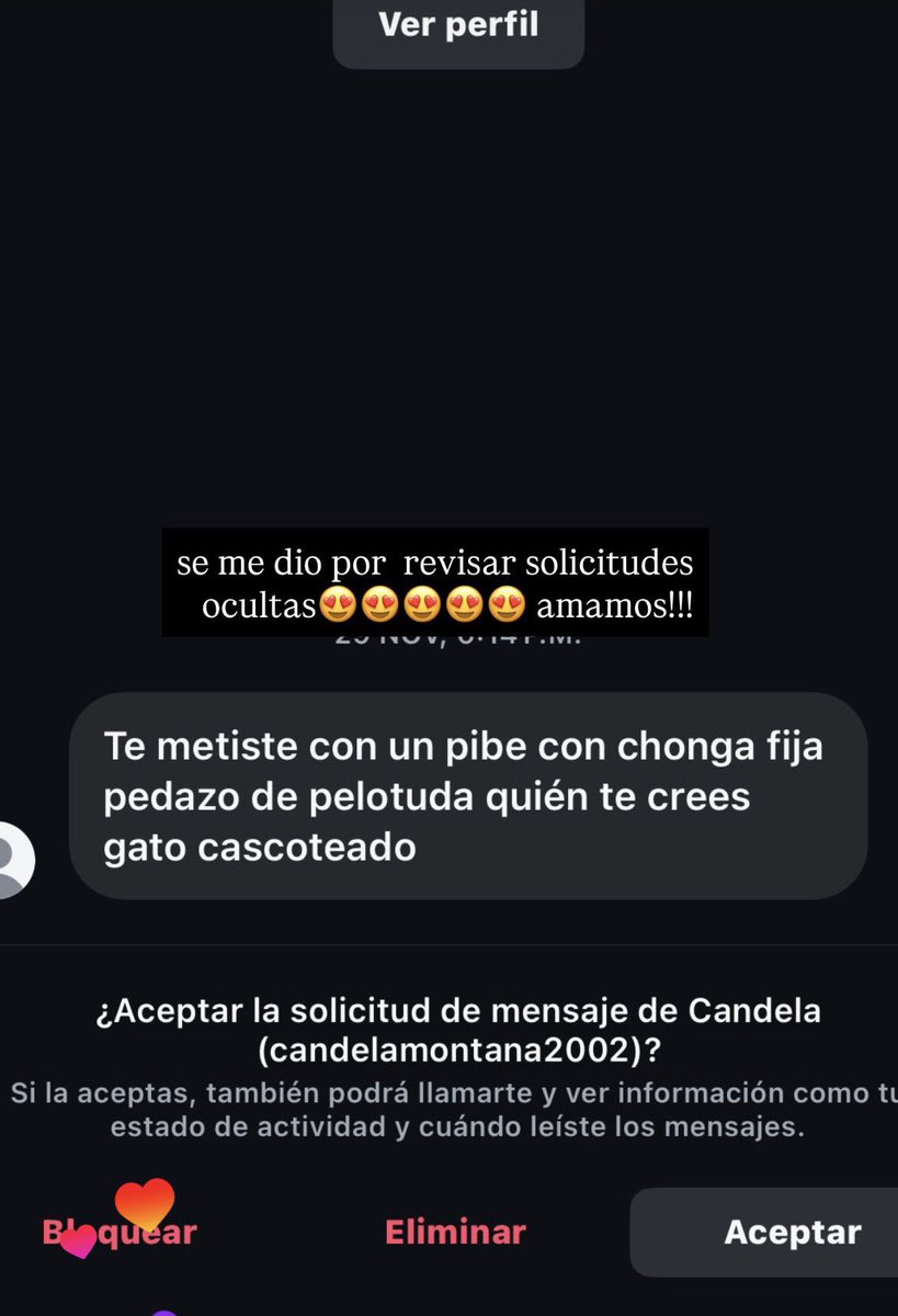 amparocordx's tweet photo. jaksjajsjk hace un año me metí a chusmear mis solicitudes ocultas d ig aaa gato cascoteado se me caen las lágrimas https://t.co/XabycO88te