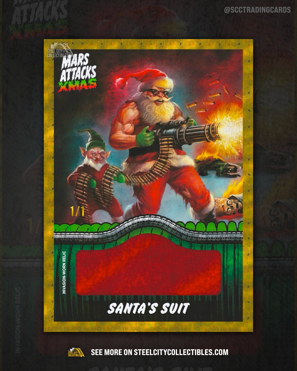 SCCTradingCards's tweet photo. NEW DETAILS for 2026 Topps Mars Attacks Christmas are now available on our website 👉 https://t.co/cDKj0tuYJb