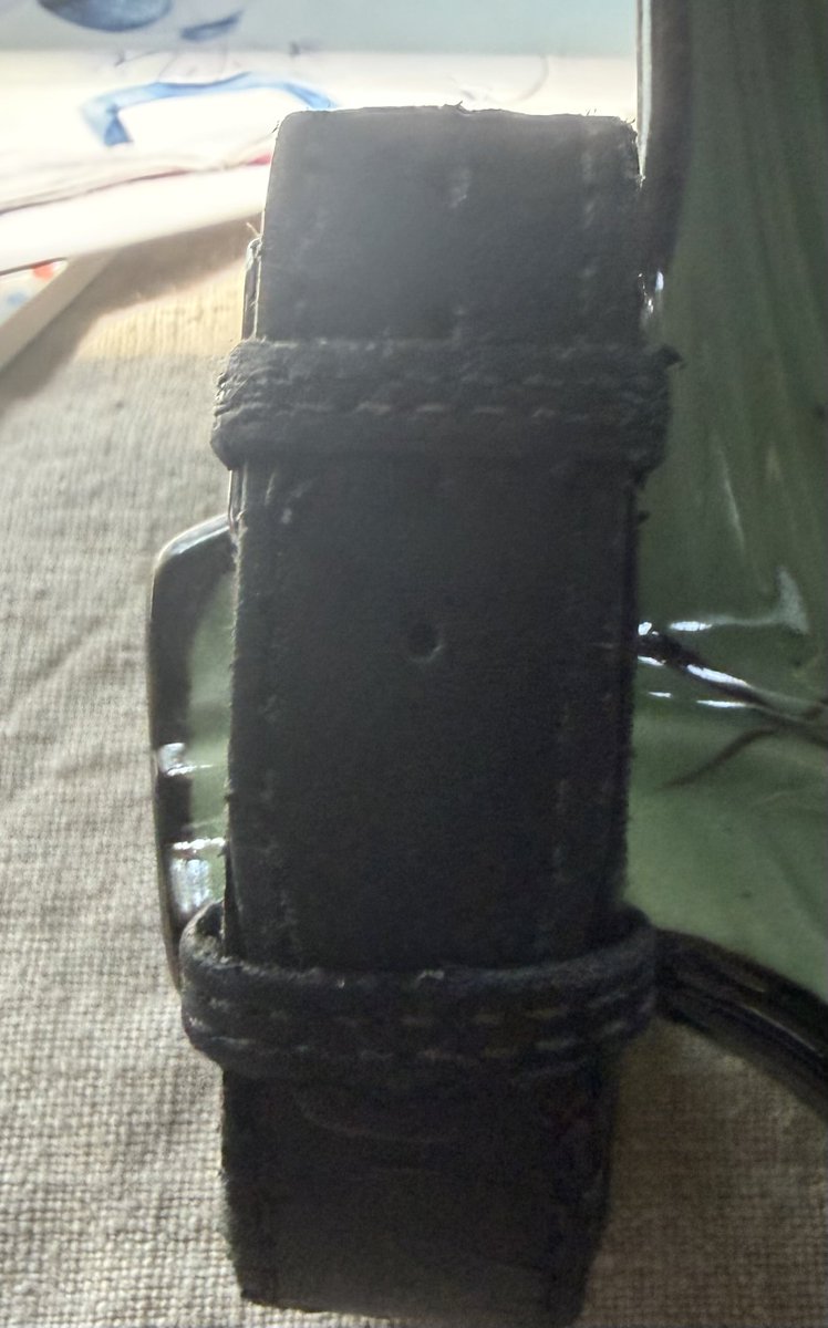 AMP2's tweet photo. @Emmett_dog I’m all for resoling and repair! Have I guy I love with reasonable rates. He even repaired the leather band for my medical ID. The second loop came off. He made me a new one, better than the original. https://t.co/tyYFzun9Vx